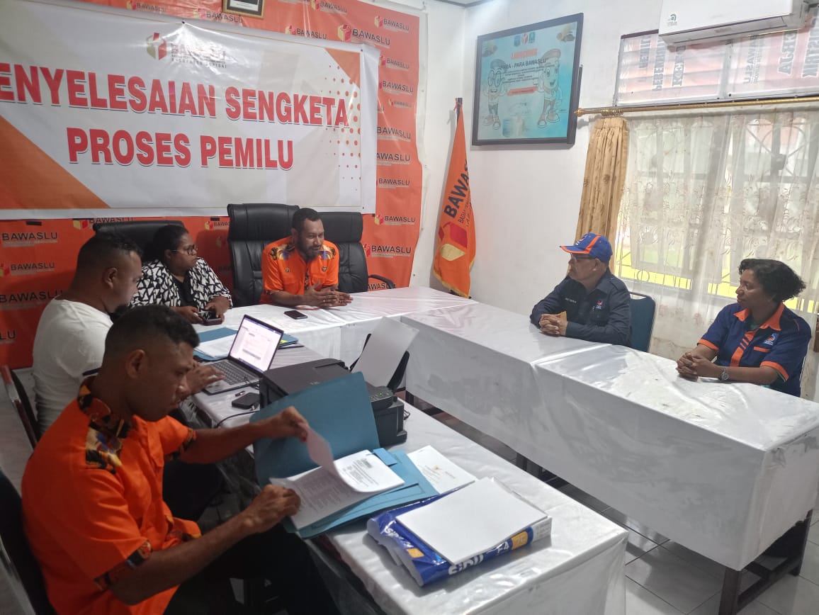 Bawaslu Supiori, Terima Permohonan Sengketa Proses Pemilu 2024 Dari Partai Nasdem