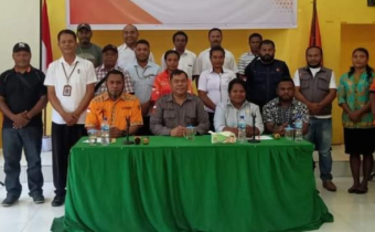 Bawaslu Supiori Menerima Kunjungan Anggota Bawaslu Provinsi Papua