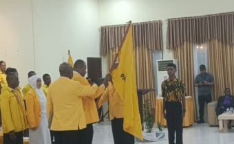 Bawaslu Supiori Lakukan Pengawasan Pelantikan Pengurus DPD Partai Golkar Kabupaten Supiori Periode 2026–2031